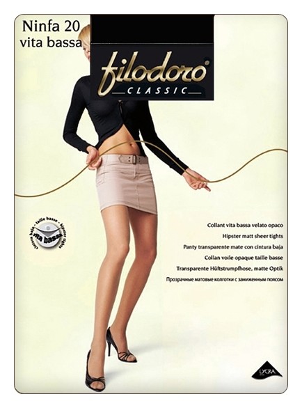 Колготки с заниженной талией Ninfa 20 Vita bassa  Filodoro