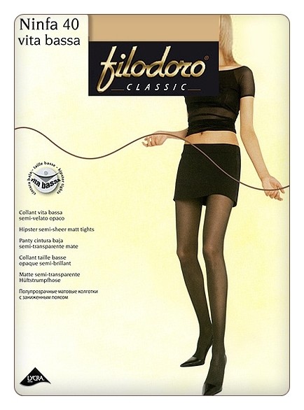 Колготки с заниженной талией Ninfa 40 Den Vita Bassa  Filodoro