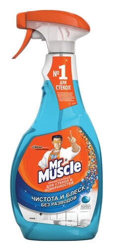 Средство для мытья стекол и зеркал "После дождя"  Mr. Muscle