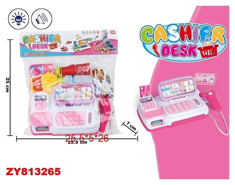 Кассовый аппарат с аксессуарами, цвет розовый  Shantou Gepai