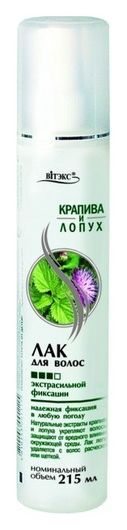 Лак для волос «Крапива и лопух» экстрасильной фиксации