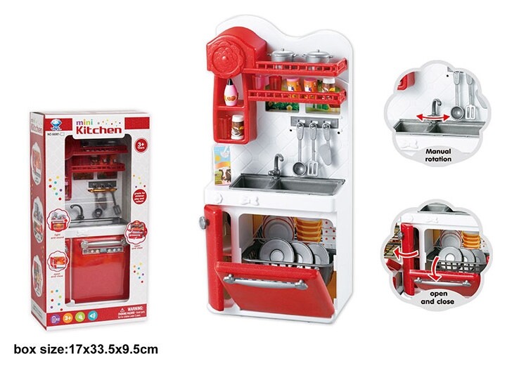 Кухонная мебель с раковиной и аксессуарами  