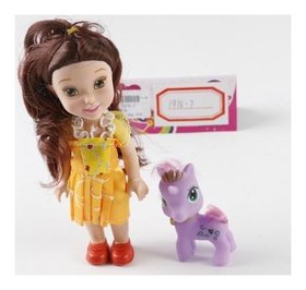 Набор "Кукла с фиолетовым пони" 