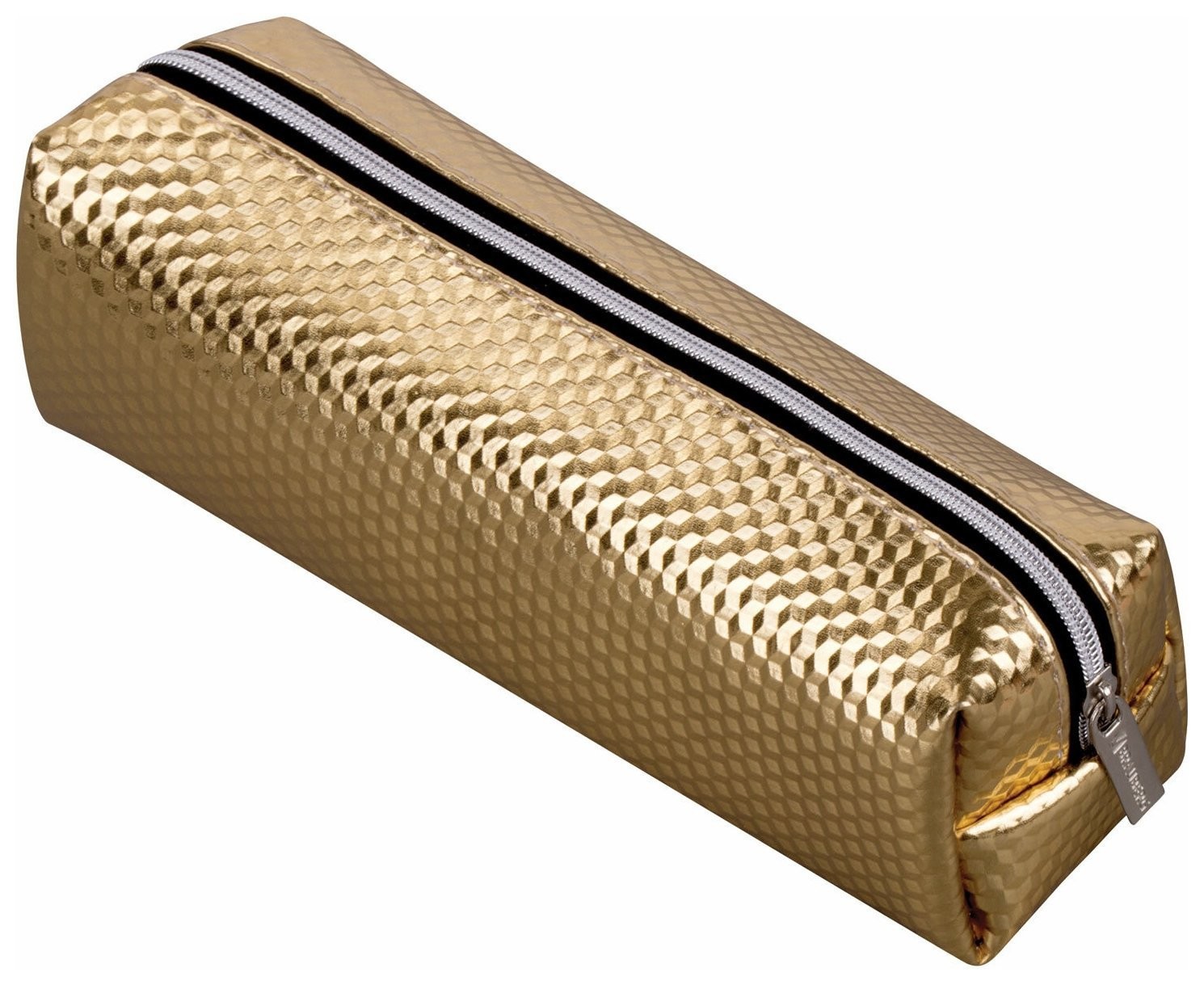 

Пенал-косметичка, глянцевый, мягкий, "Celebrity Gold", 21х5х6 см