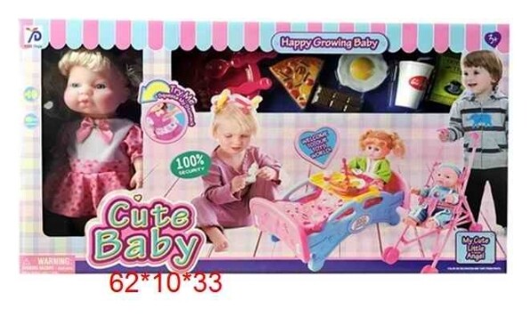 Набор Кукла с аксессуарами Cute Baby КНР Игрушки