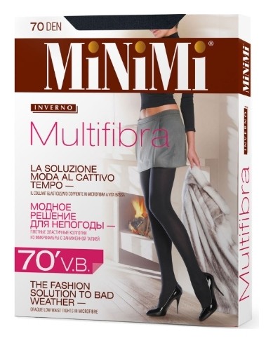 Колготки Multifibra 70 Den Vita Bassa (с заниженной талией)  MiNiMi