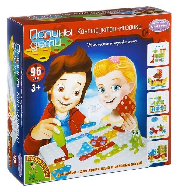 

Конструктор-мозаика Папины дети 96 деталей