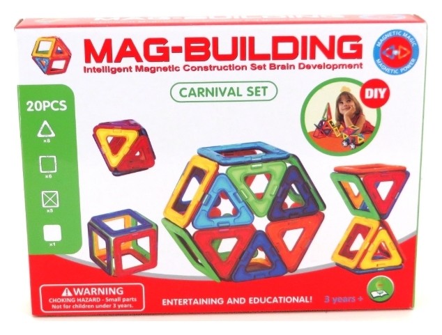

Магнитный конструктор 20 деталей Carnival Set