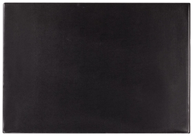 Коврик-подкладка настольный для письма (590х380 мм), с прозрачным карманом, черный Brauberg
