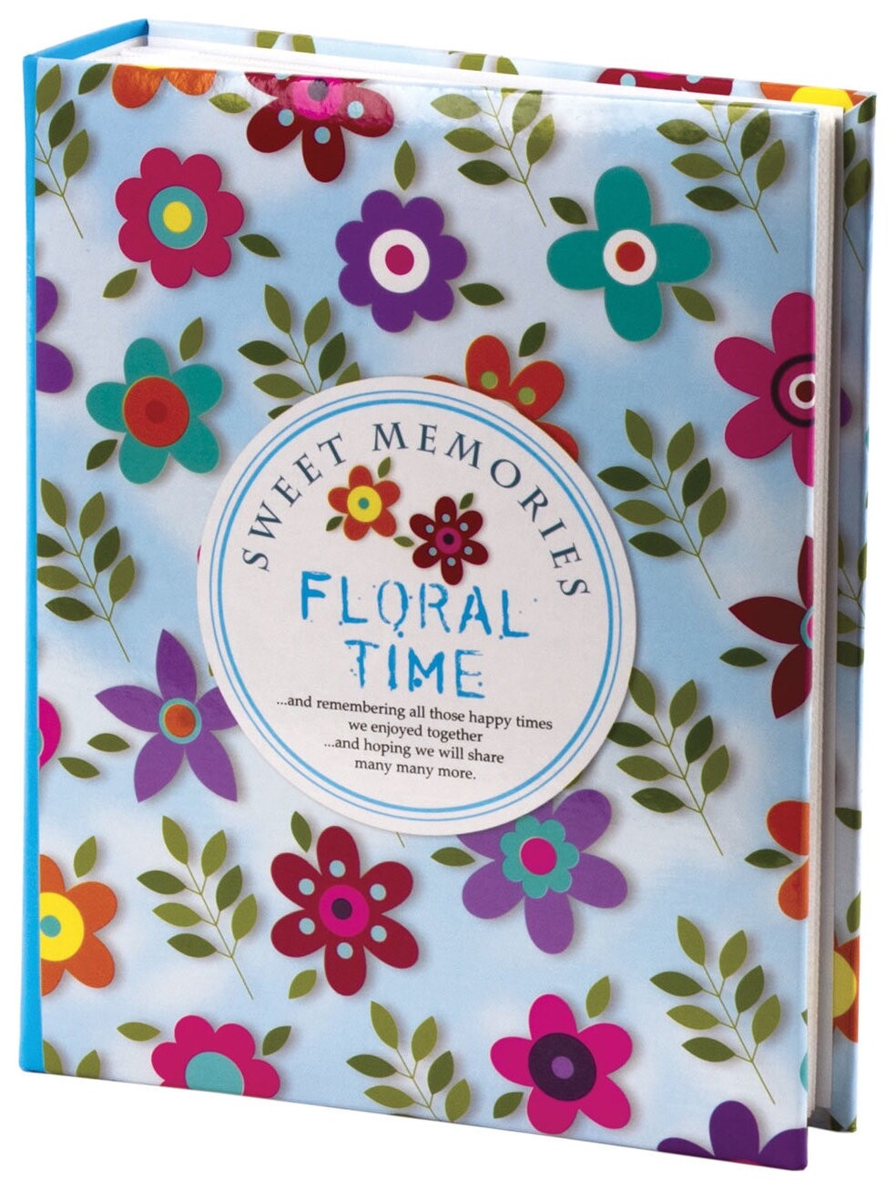 Фотоальбом Brauberg на 200 фото 10х15 см, твердая обложка, "Цветочки", разноцветный  Brauberg