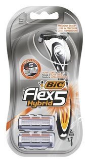 Бритва Flex 5 Hybrid (2 сменных картриджа) BIC