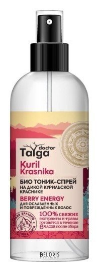 Био тоник-спрей для ослабленных и поврежденных волос Natura Siberica Doctor Taiga