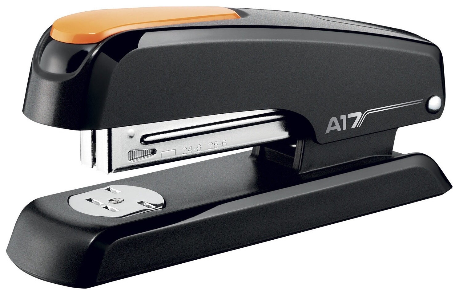 Степлер №24/6, 26/6 "Essentials Desk", до 25 листов, черно-оранжевый  Maped