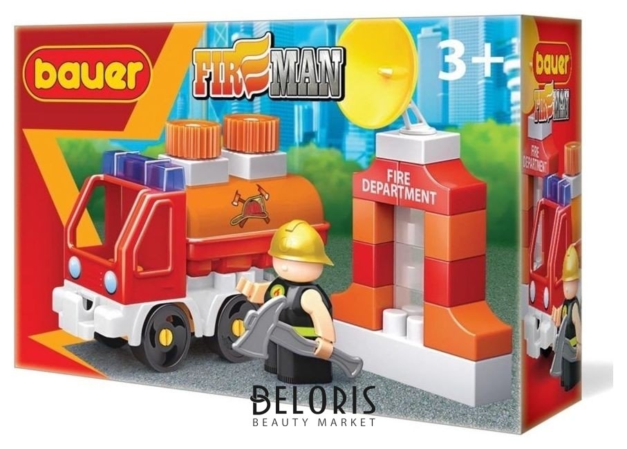 Конструктор-игра Пожарная машина с цистерной Bauer FireMan