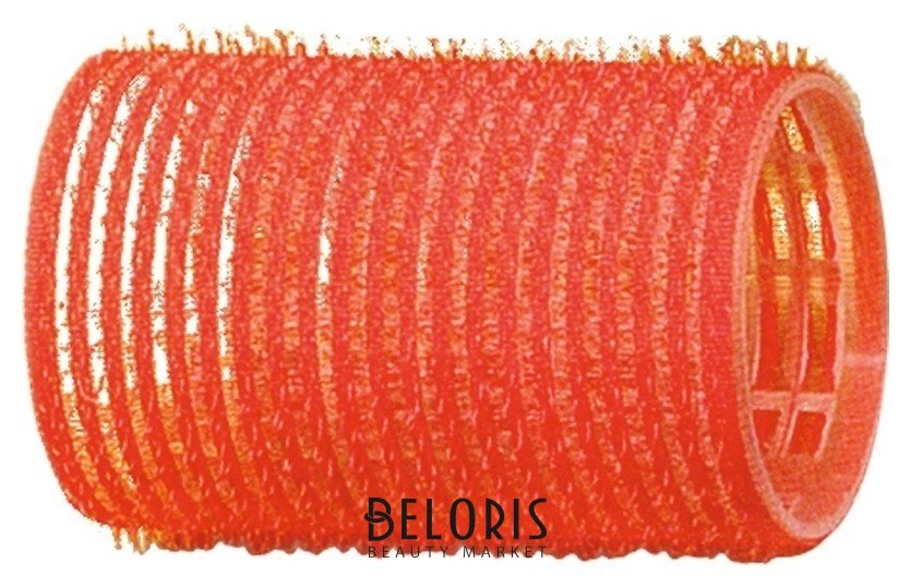 Бигуди-липучки, красные d 36 мм, 12 шт Dewal