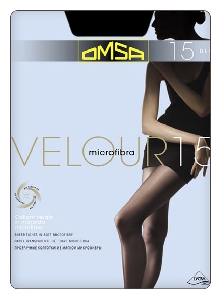 Колготки женские Velour 15 Den  Omsa