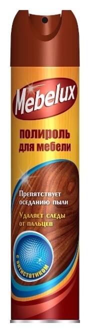 Полироль для мебели с антистатиком  Mebelux