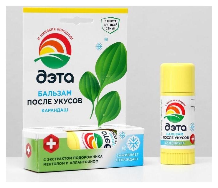 Бальзам после укусов с экстрактом подорожника Дэта