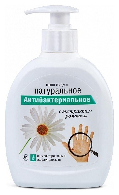 

Мыло жидкое антибактериальное Натуральное, Белый
