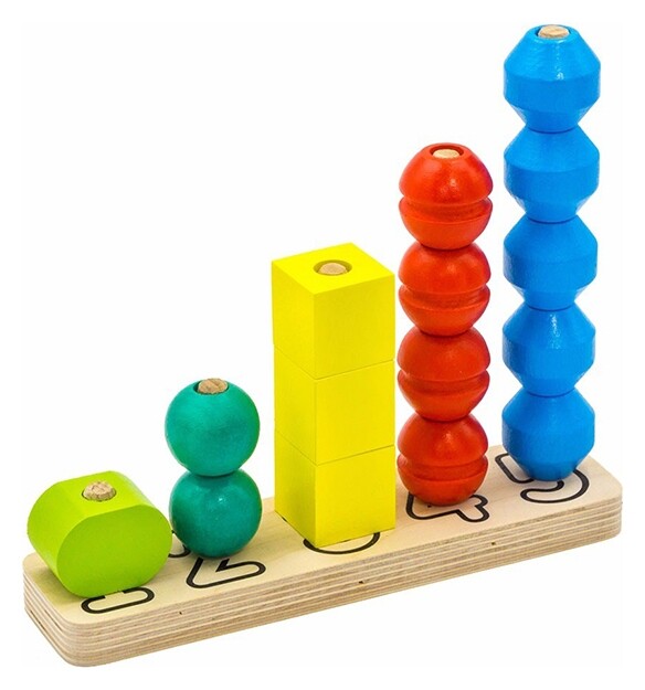 Пирамидка Счеты 15 шт  Alatoys