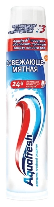 Зубная паста с помпой Освежающе-мятная  Aquafresh