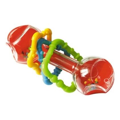 Погремушка Гантелька с разноцветными шариками