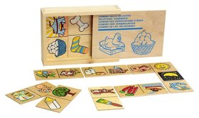 Игра детская деревянная домино "Отношения" Lam Toys