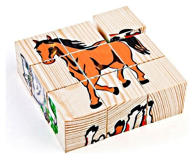 Кубики Домашние животные  Томик