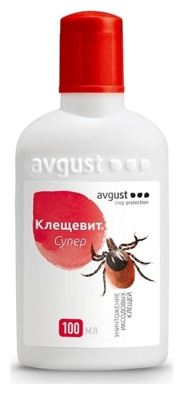 Флакон от иксодовых клещей "Клещевит Супер" Avgust (Август)