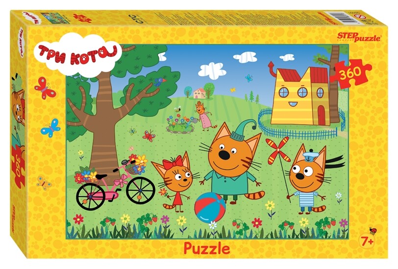 Пазлы 360 элементов Три кота  Step puzzle