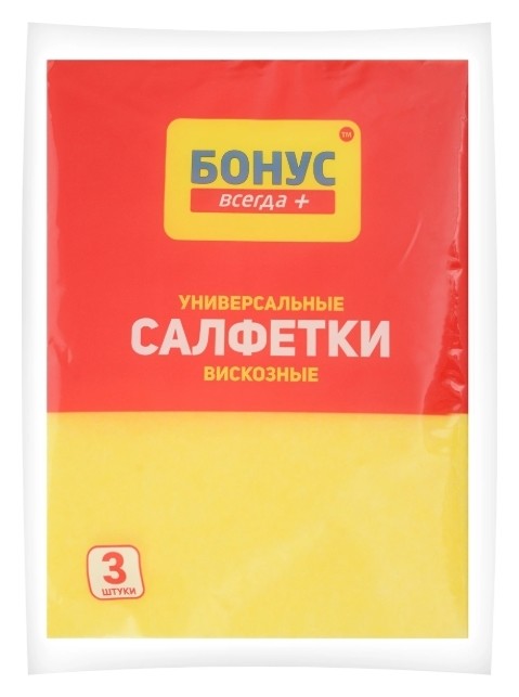 

Салфетка для уборки Вискозная (Количество 3 шт)