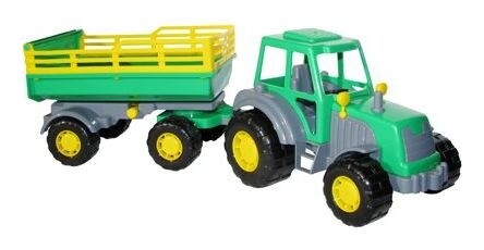 Трактор с прицепом зеленый Мастер  Полесье