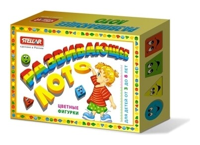 Лото развивающее Цветные фигуры Stellar