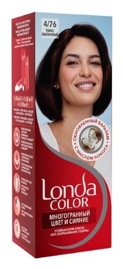 Тон 4/76 Темно-каштановый  Londa Professional