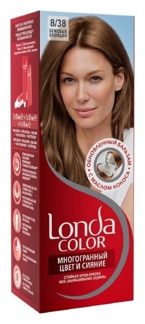 Тон 8/38 Бежевый блондин Londa Professional