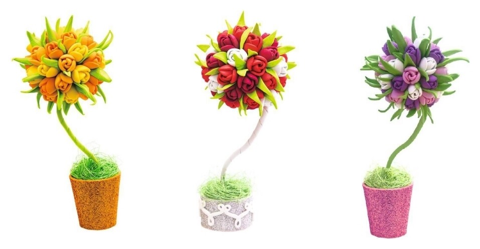 Набор для творчества Топиарий Тюльпаны  Волшебная мастерская