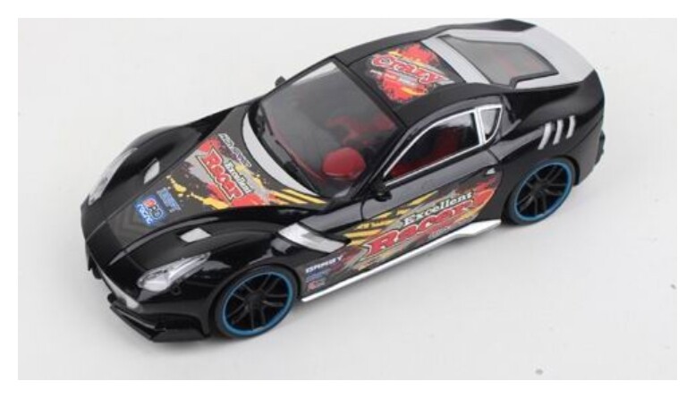 Машинка инерционная черная Спорткар  S7JN