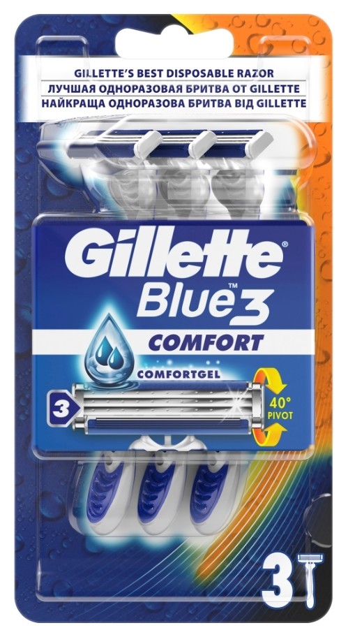 

Станок для бритья одноразовый Blue 3 Comfort, 3 шт