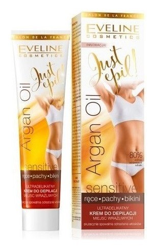 Ультранежный крем для депиляции чувствительных зон sensitive Eveline Cosmetics