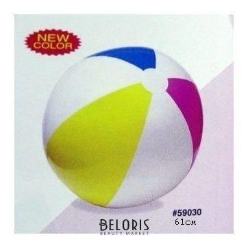 Мяч надувной Цветные дольки Gloossy Panel Ball Intex