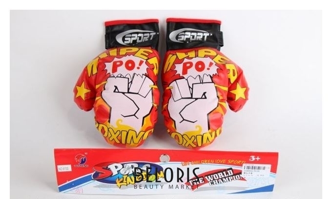 Боксерские перчатки с рисунком КНР Игрушки