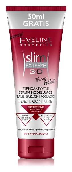 Термоактивный крем-гель для коррекции фигуры антицеллюлит Eveline Cosmetics SLIM EXTREME 3D