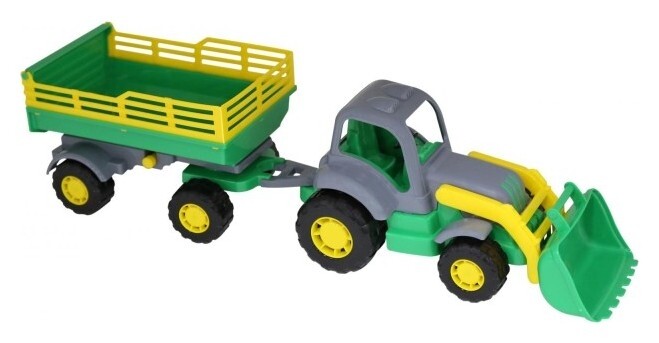 Трактор с прицепом №2 и ковшом "Крепыш"  Полесье