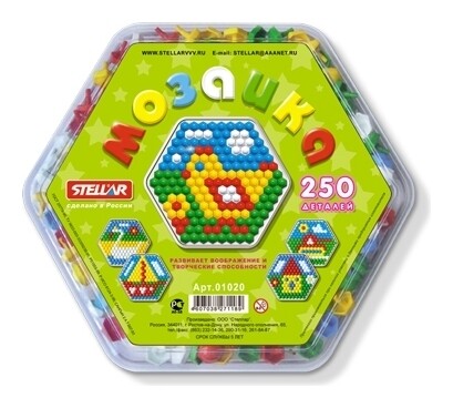 Мозаика шестигранная 250 деталей  Stellar