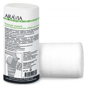 Бандаж тканый для косметических обертываний 140 мм × 10 м Aravia Professional