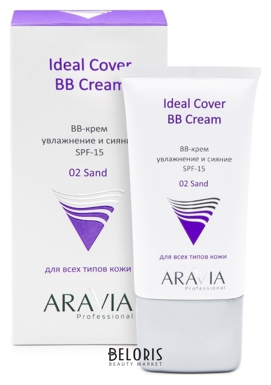 BB-крем для лица увлажняющий Ideal Cover SPF-15 Aravia Professional