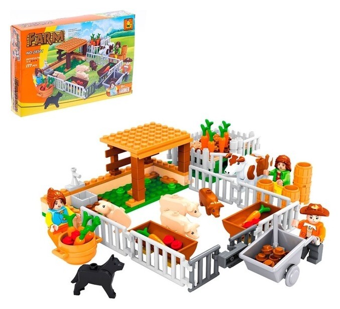Конструктор Мини-хозяйство 177 деталей  Ausini