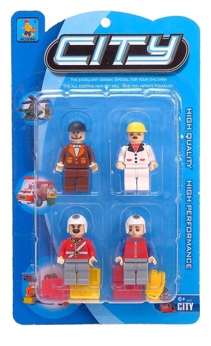 Фигурки для конструктора 4 детали  Ausini