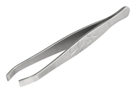 Пинцет для бровей малый прямой