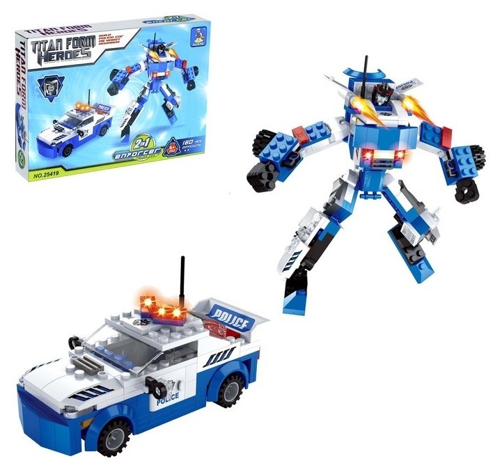 

Конструктор Робот-трансформер 180 деталей